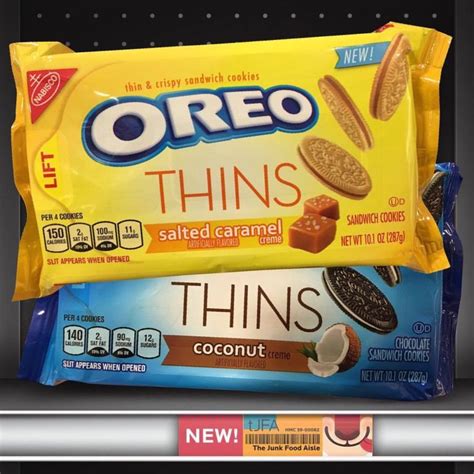 Salted Caramel & Coconut Oreo Thins - The Junk Food Aisle