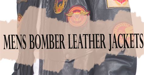 MEN'S BOMBER LEATHER JACKETS THAT ARE AN EPITOME OF LESS IS MORE