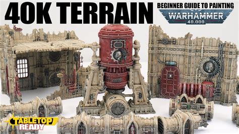 How to Paint Warhammer 40k Terrain / Painting your first miniatures / Command Edition Starter ...