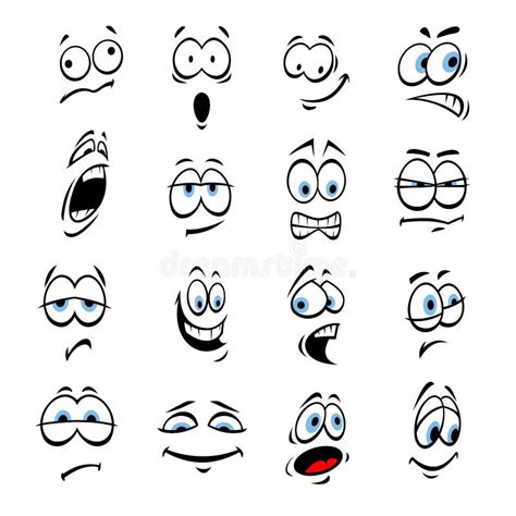 Cartoon expressions stock vector. Illustration of cute - 25321010