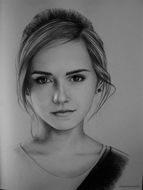 Emma Watson Portrait | Portrait, Emma watson, Tumblr drawings