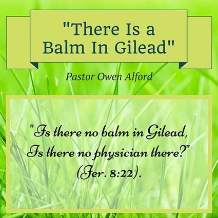 There Is a Balm In Gilead - CHRIST BIBLE CHURCH