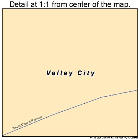 Valley City Illinois Street Map 1777187