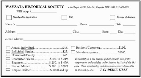 Membership - Wayzata Historical Society