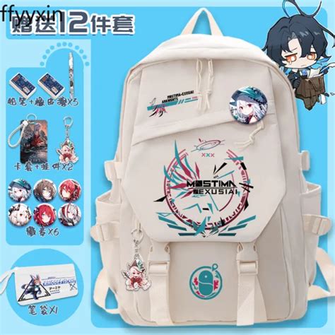 ANIME ARKNIGHTS BACKPACK Black/White Student School Bag Travel Bag #E $45.99 - PicClick