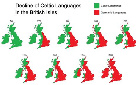 decline of celtic languages in the british isles #maps #celtic ...