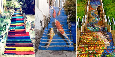 16 Of The Most Colorful Steps Around The World