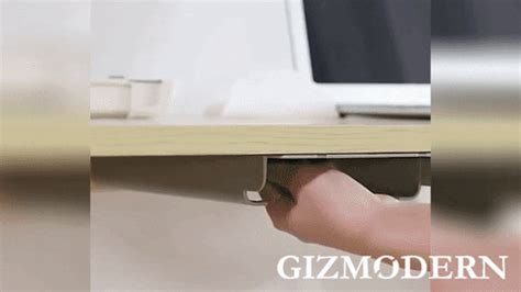 Slim Sliding Under Desk Storage Pull-Out Drawer, for Stationery, Tools – GizModern