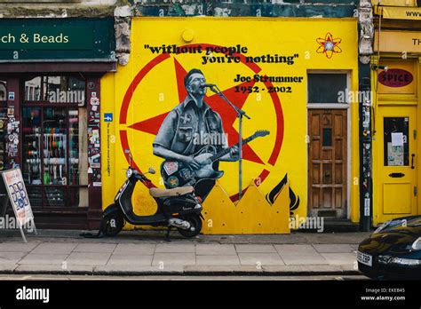 The Joe Strummer mural in Nothing hill, London Stock Photo - Alamy