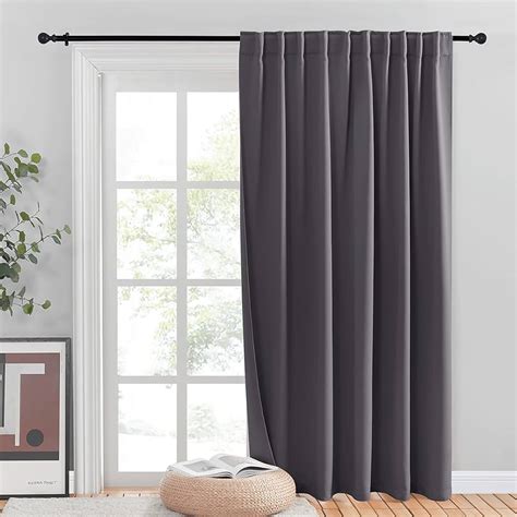 NICETOWN Drapes For Sliding Glass Door Thermal Insulated Door Blinds ...