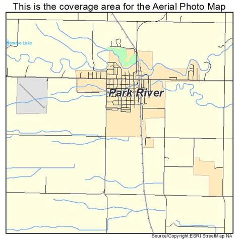 Aerial Photography Map of Park River, ND North Dakota