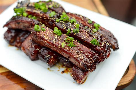 Sweet and Sticky Smoked and Fried Hoisin-glazed Pork Ribs Recipe :: The Meatwave