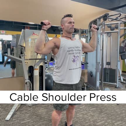 Standing Cable Shoulder Press - Green Physique