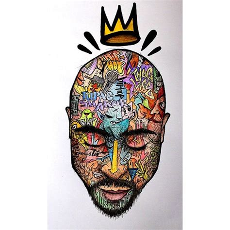 TUPAC SHAKUR GRAFFITI CANVAS PRINT - IMAGE / 40x70cm No Frame / Canvas