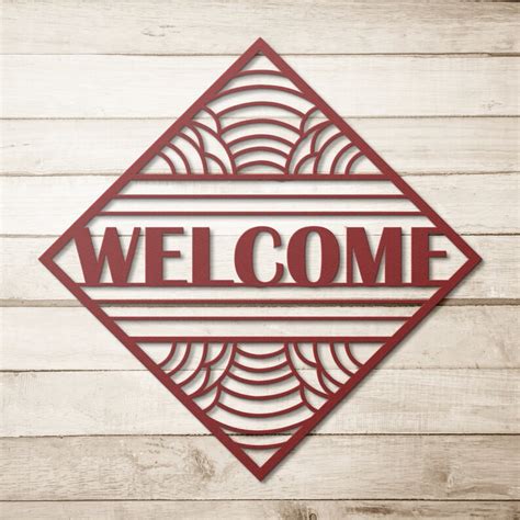 Metal Welcome Sign Front Porch Decor Front Door Decor - Etsy