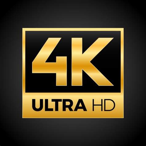 4K Ultra HD symbol 264191 Vector Art at Vecteezy