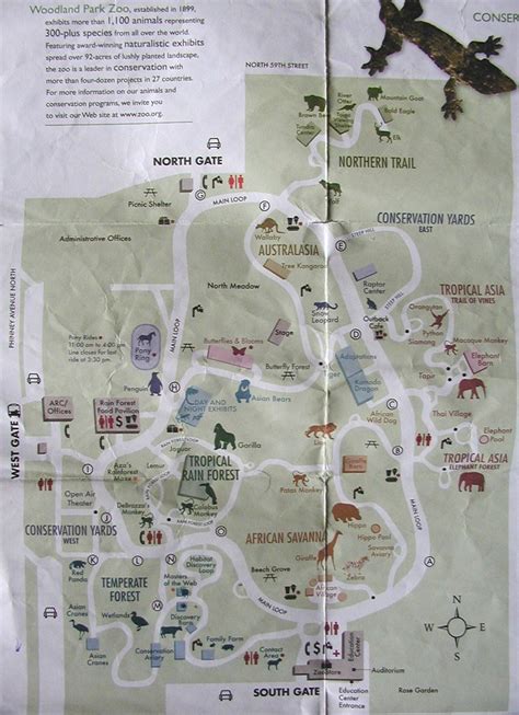 Woodland Park Zoo Map