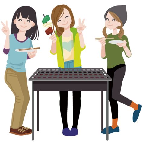 Group Of Girl Friends Clipart