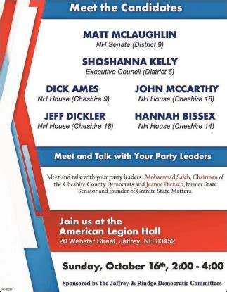 Meet The Candidates, American Legion Hall