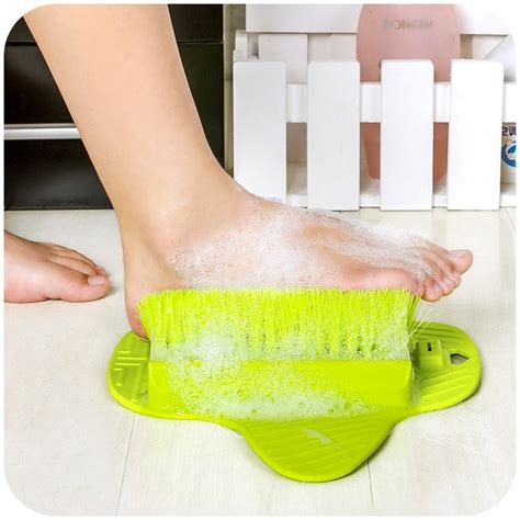 Feet Foot Bath Shower Brush Spa Washer Cleaner Scrubber Massager Foot Wear With Sucker Can Hang ...