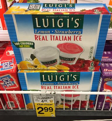 Luigi's Italian Ice Coupon, Pay $1.99 - Super Safeway