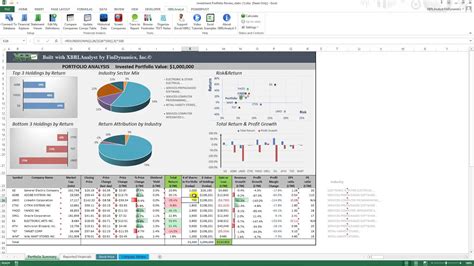 Stock Analysis Spreadsheet Excel Template for Sample Growth Stock ...