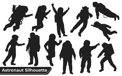 Astronaut Silhouette Vector Art, Icons, and Graphics for Free Download