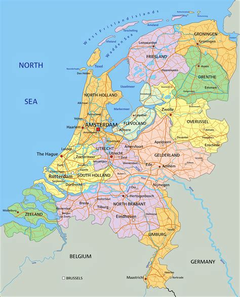 Netherlands Maps | Printable Maps of Netherlands for Download