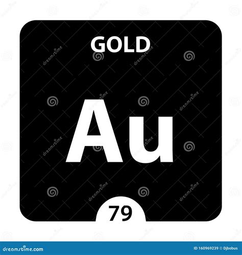 Gold Periodic Table Symbol - Gold Symbol From Periodic Table Stock ...