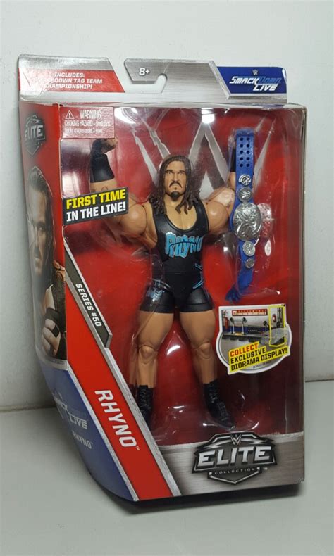 Rhyno WWE Elite Collection series wrestling action figure Mattel ...