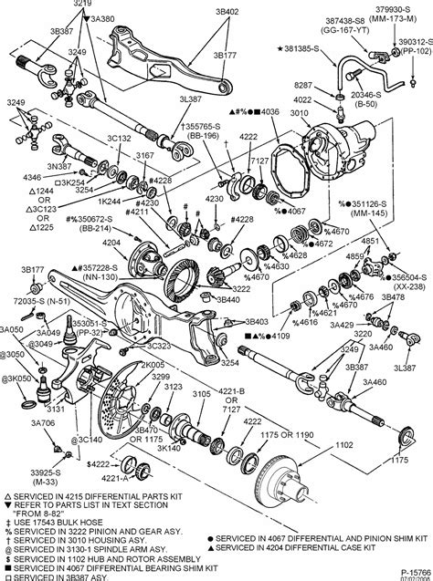 Ford f250 4x4 front axle diagram