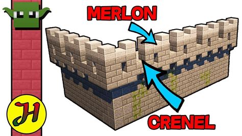 Minecraft Tutorial: Castle Wall | Minecraft tutorial, Minecraft wall, Minecraft