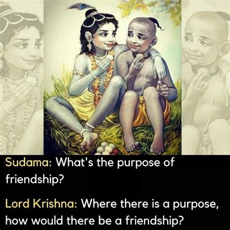 What is the purpose of friendship | Krishna sudama, Krishna quotes, Lord krishna images