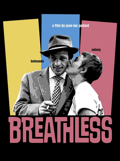 Breathless Movie Poster Digital Art by Douglas Simonson