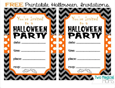 Printable Halloween Invitations Free