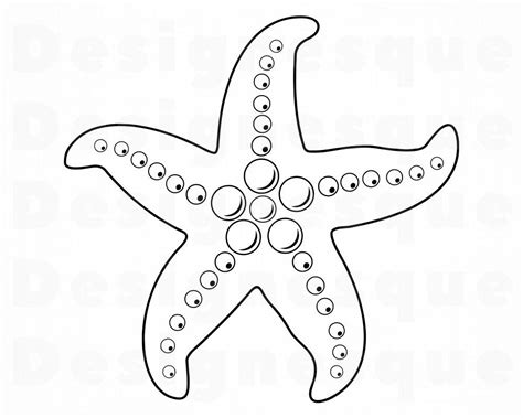 Starfish Outline SVG Star Fish Svg Nautical Svg Starfish | Etsy | Starfish clipart, Starfish art ...