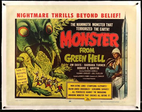 Monster From Green Hell (1957) Original Half-Sheet Movie Poster ...