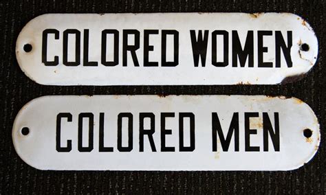 1940-50 Jim Crow Segregation Signs COLORED MEN WOMEN (item #1251320)