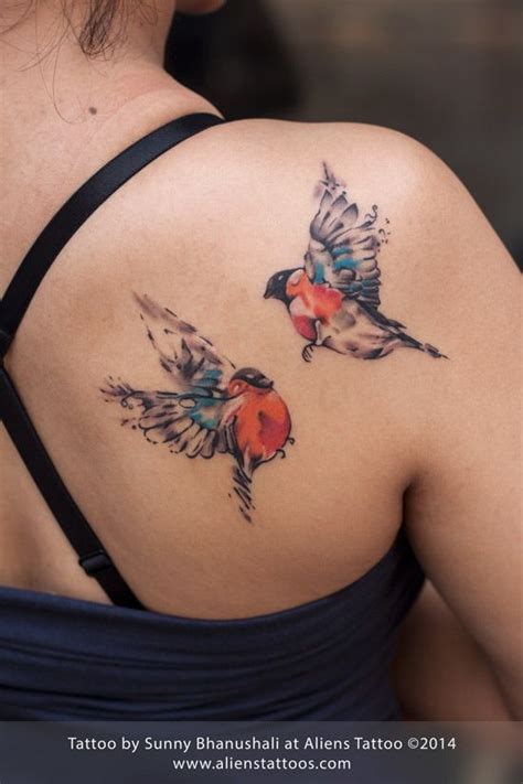 Colorful Birds Tattoo | Colorful bird tattoos, Alien tattoo, Birds tattoo