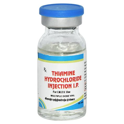 Buy THIAMINE HYDROCHLORIDE(HELICHEM) Injection 10ml Online at Upto 25% ...