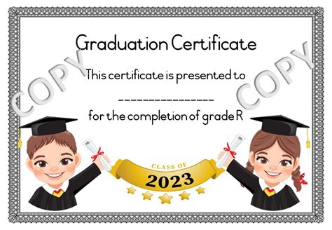 Graduation Certificates Grade R - PDF – KleuterKreatief