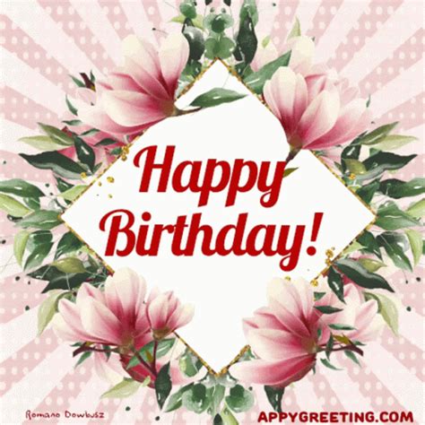 Birthday Birthday Flowers GIF - Birthday Birthday Flowers Happy Birthday - Descubre y comparte GIF