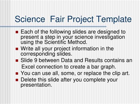 PPT - Science Fair Project Template PowerPoint Presentation, free download - ID:5656641