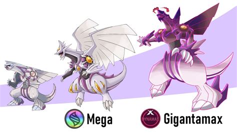 The Creation Trio Pokémon Mega X/Y & Gigantamax Evolve : Dialga Palkia Giratina - YouTube