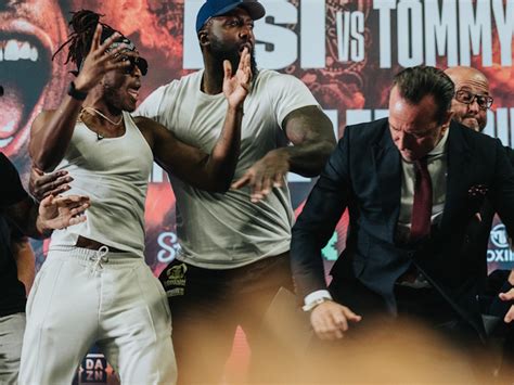 Photos: KSI, Tommy Fury - Heated Face To Face at Kickoff Press Conference - Boxing News