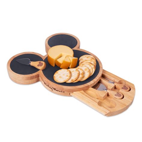 Mickey Mouse Slate Cheese Board with Cheese Knife Set