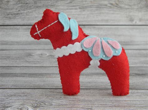 Dala Horse PDF Pattern Felt Dala Horse Sewing Pattern - Etsy