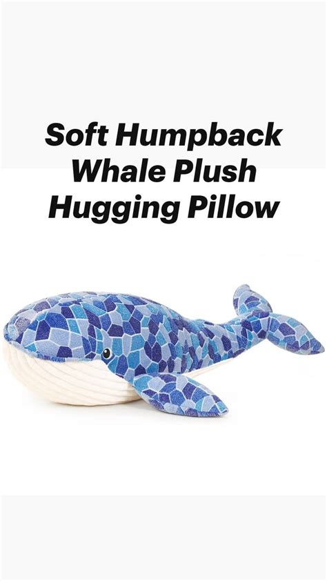 Soft Humpback Whale Plush Hugging Pillow | Whale plush, Plush, Whale