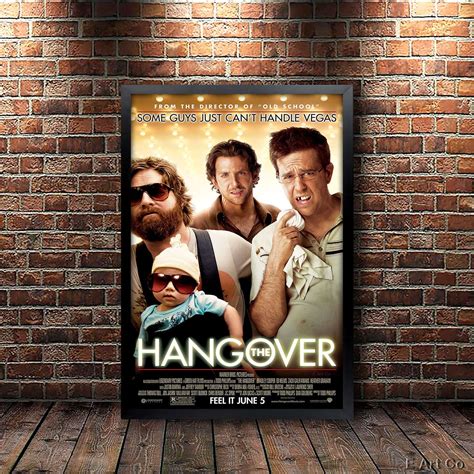 The Hangover Movie Poster Framed and Ready to Hang. | Etsy