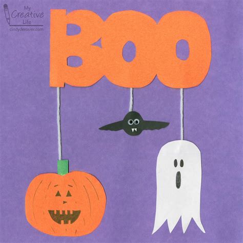 Cindy deRosier: My Creative Life: Boo Halloween Craft